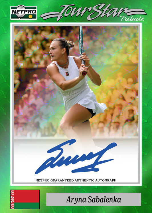 2026 NETPRO ’91 Tribute Golden Slam Autograph Aryna Sabalenka Card 1/1