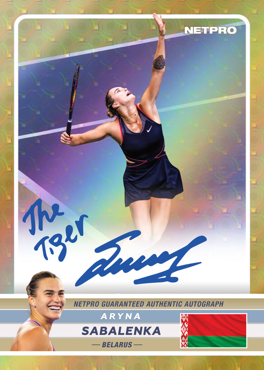 2026 NETPRO Golden Slam Autograph Aryna Sabalenka Card 1/1