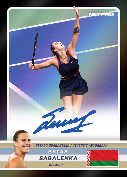2026 NETPRO Premium Black Autograph Aryna Sabalenka Card /25