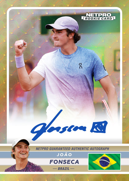 2026 NETPRO Premium Golden Slam Autograph Joao Fonseca Rookie Card 1/1
