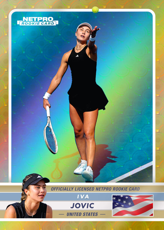 2026 NETPRO Premium Golden Slam Iva Jovic Rookie Card 1/1