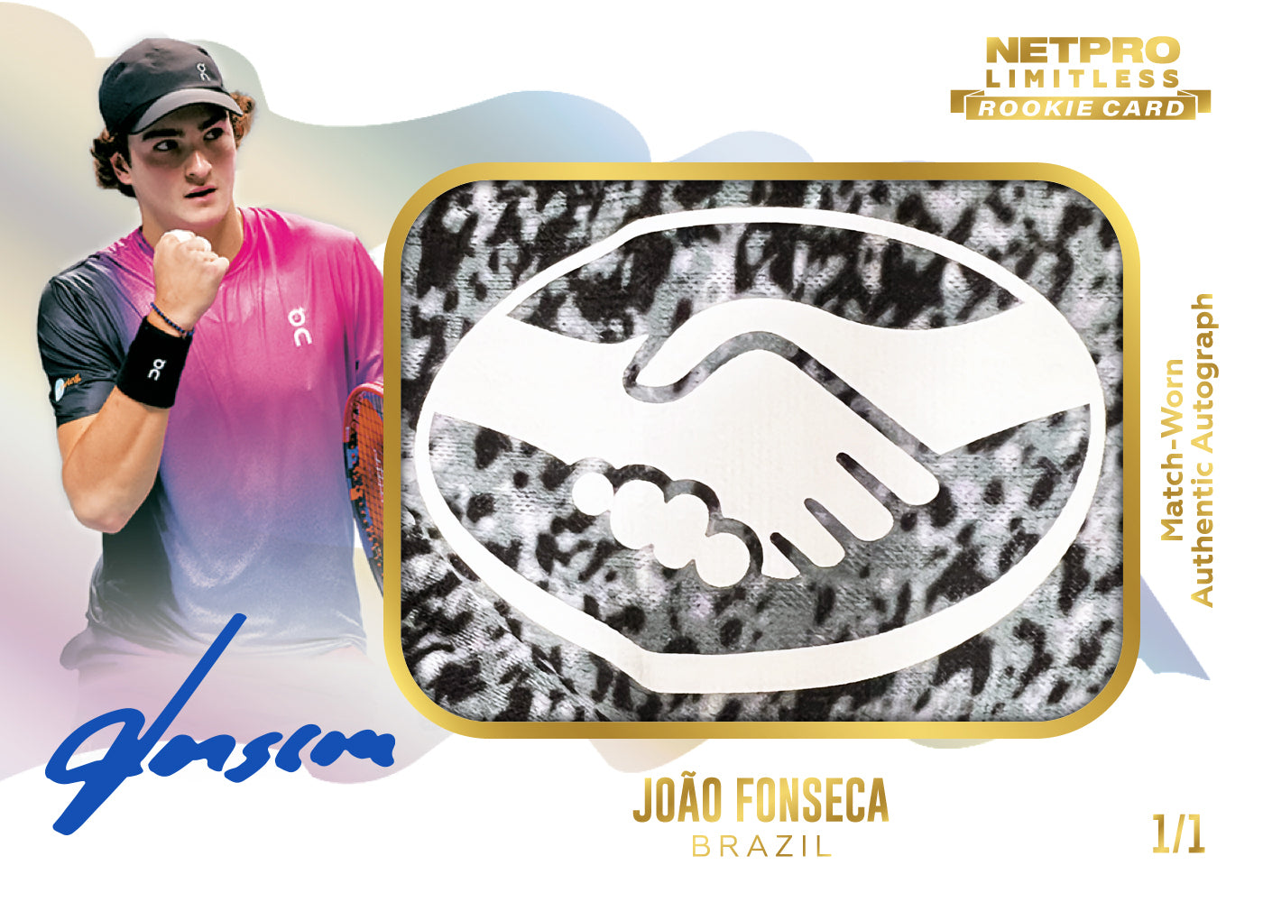 2026 NETPRO Limitless Autograph LOGO Jersey Joao Fonseca Rookie Card 1/1