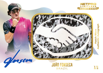 2026 NETPRO Limitless Autograph LOGO Jersey Joao Fonseca Rookie Card 1/1