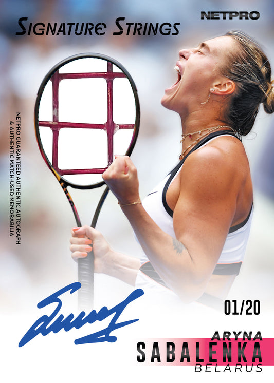 2026 NETPRO Signature Strings Autograph Aryna Sabalenka Card /20