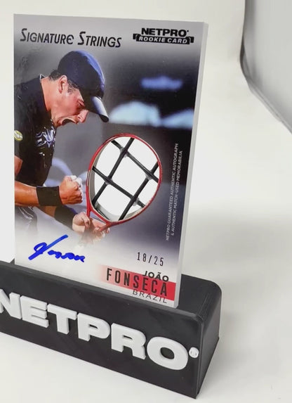 2026 NETPRO Signature Strings Autograph Joao Fonseca Rookie Card /25